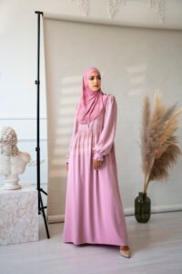 Full Shot Woman Posing With Pink Hijab 200x300